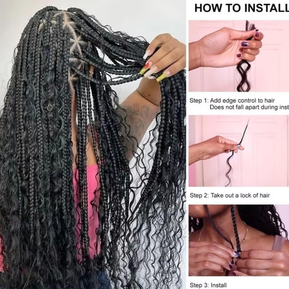 KRN Deep Wave Human Braiding Hair 20" Extensions Color #4 Medium Brown 100g New - Picture 9 of 11